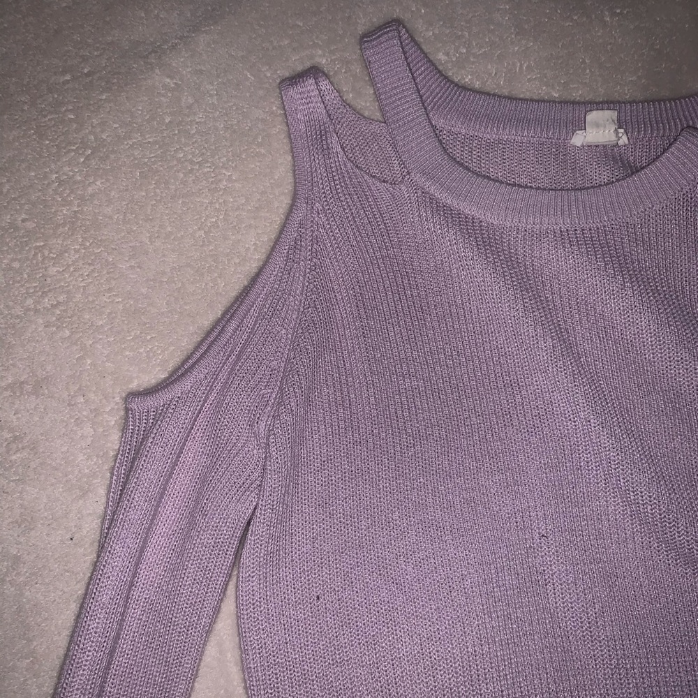 WORN ONCE cold shoulder sweater
